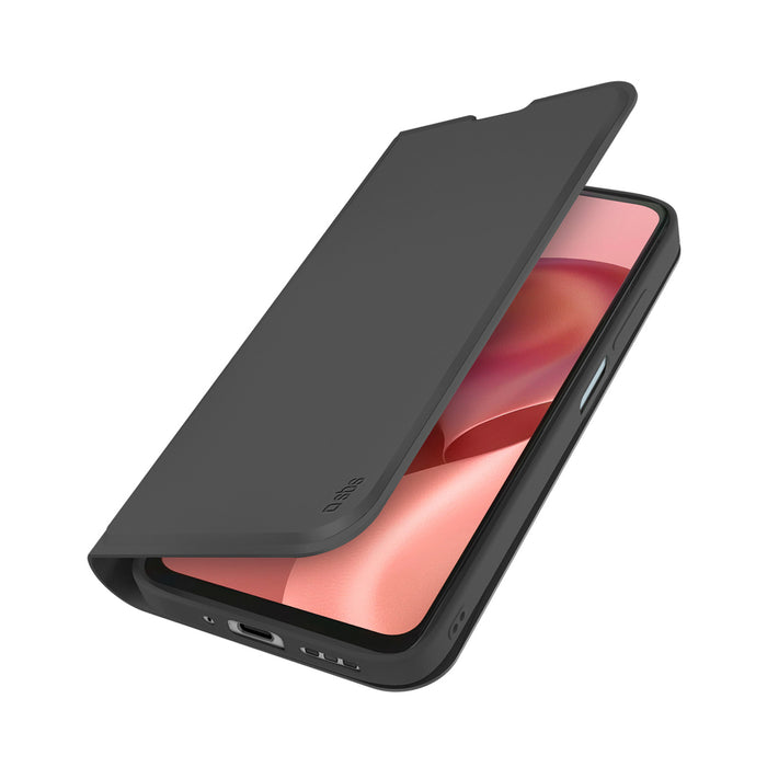 Калъф-портфейл SBS за Motorola Moto G06 с флип капак - черен