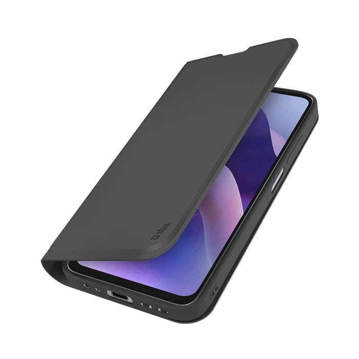 Калъф-портфейл SBS за Motorola Moto G56 с флип капак - черен