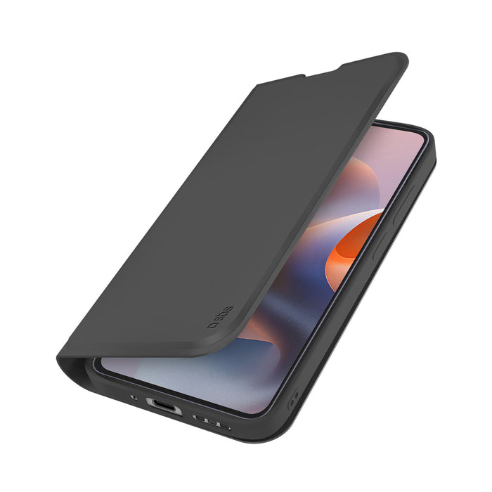Калъф-портфейл SBS за Motorola Moto G86 с флип капак - черен