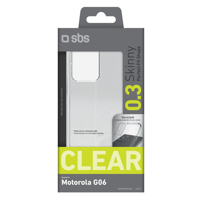 SBS Skinny калъф за Motorola Moto G06 - прозрачен
