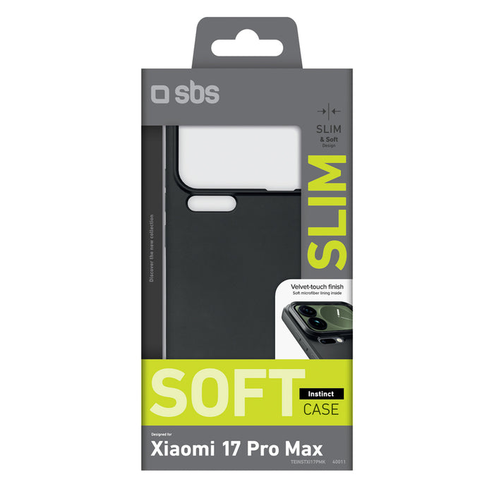 Калъф SBS Instinct за Xiaomi 17 Pro Max - черен