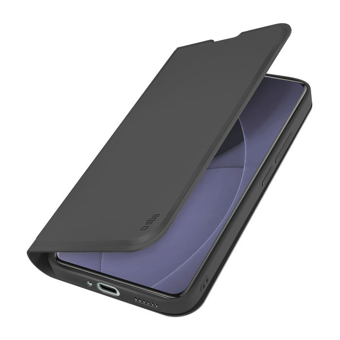 Калъф SBS Wallet Smooth за Xiaomi Redmi Note 15 Pro+ с флип - черен