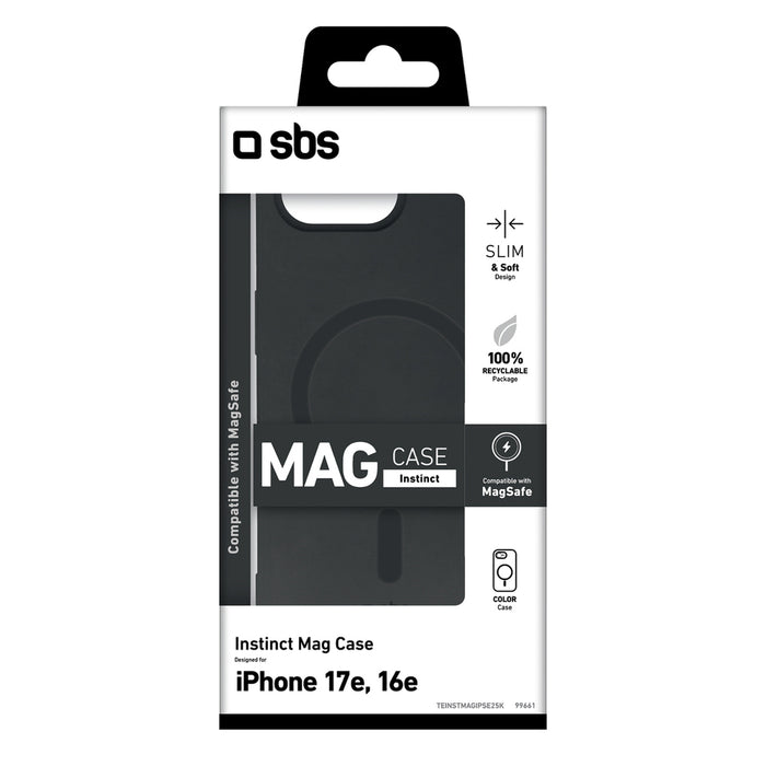 Калъф SBS Instinct за iPhone 16e / 17e - черен