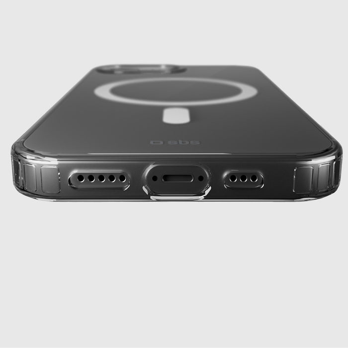 SBS Cover Light Mag Защитен калъф за iPhone 16e / 17e, съвместим с MagSafe - прозрачен