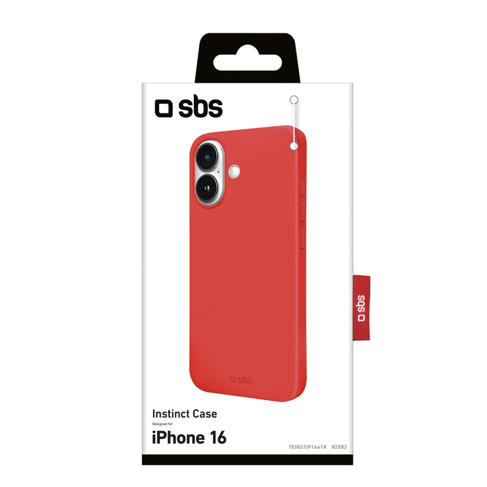 Калъф SBS Instinct за iPhone 16 - червен