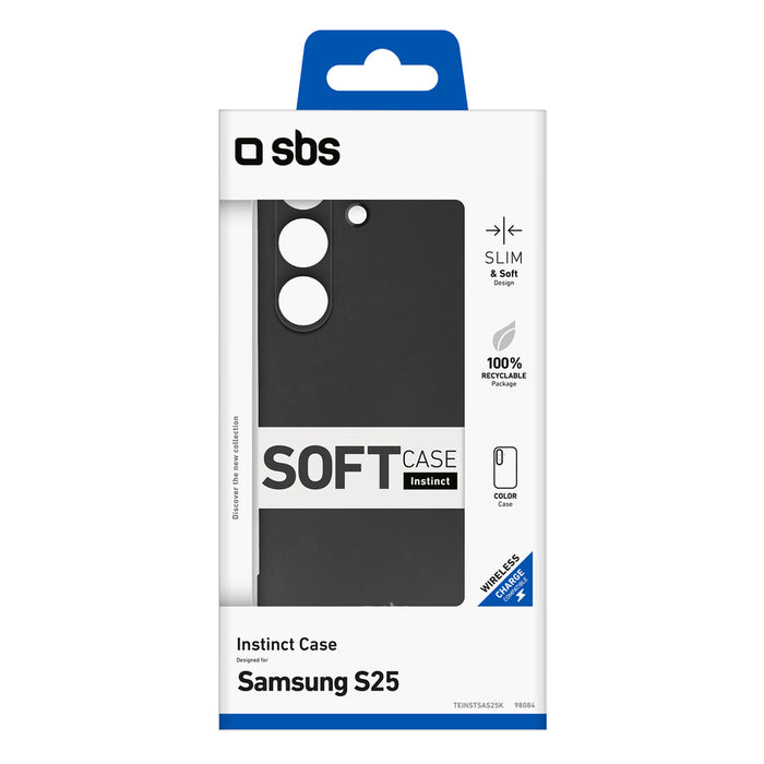 Калъф SBS Instinct за Samsung Galaxy S25 - черен