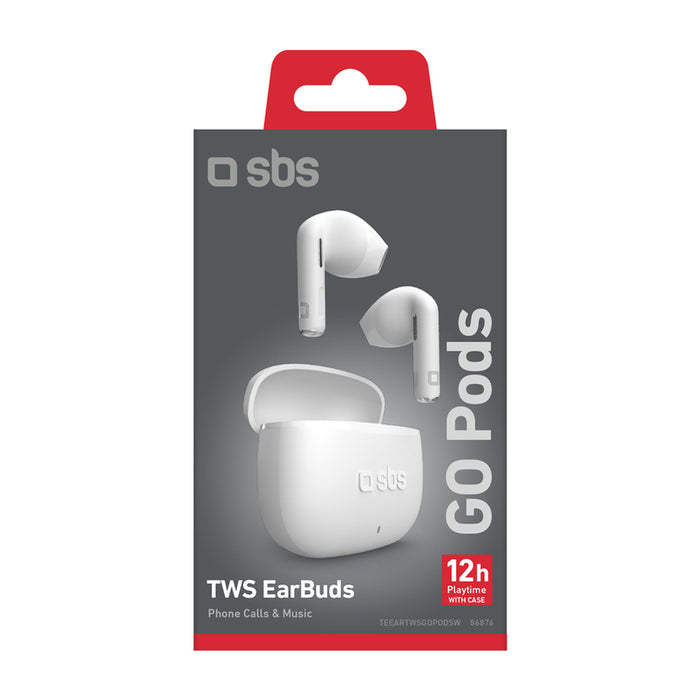 True wireless слушалки SBS 86876 WHITE
