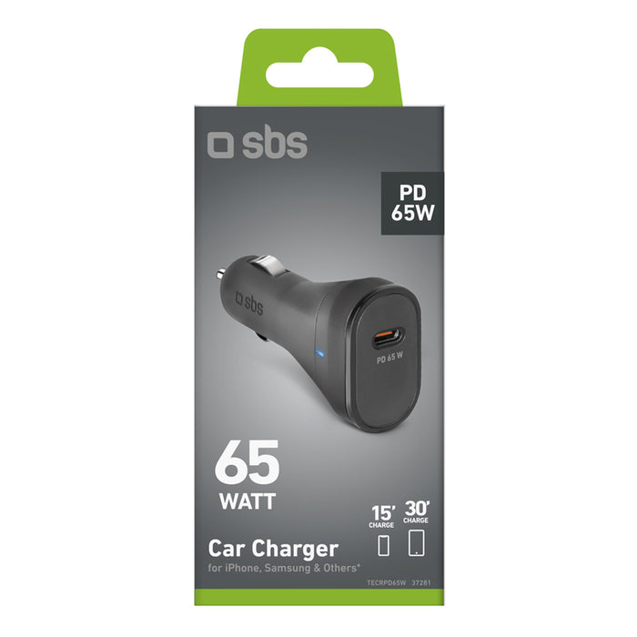 ЗАРЯДНО 12V SBS 65W PD USB-C 37281