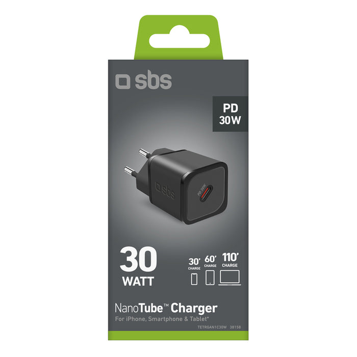 ЗАРЯДНО 220V SBS 30W PD USB-C 38158