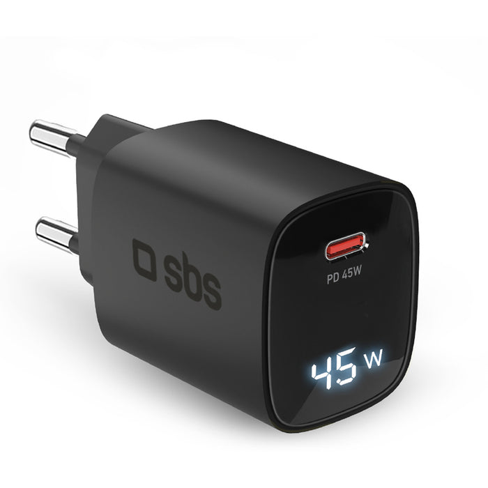 ЗАРЯДНО 220V SBS 45W PD USB-C 81451