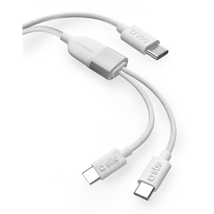 Кабел SBS USB-C 2.0 DUO 60W 1.5M 91009