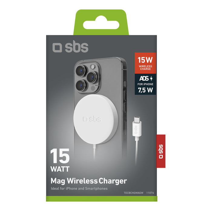 БЕЗЖИЧНО ЗАРЯДНО SBS 15W +MAGSAFE 11076