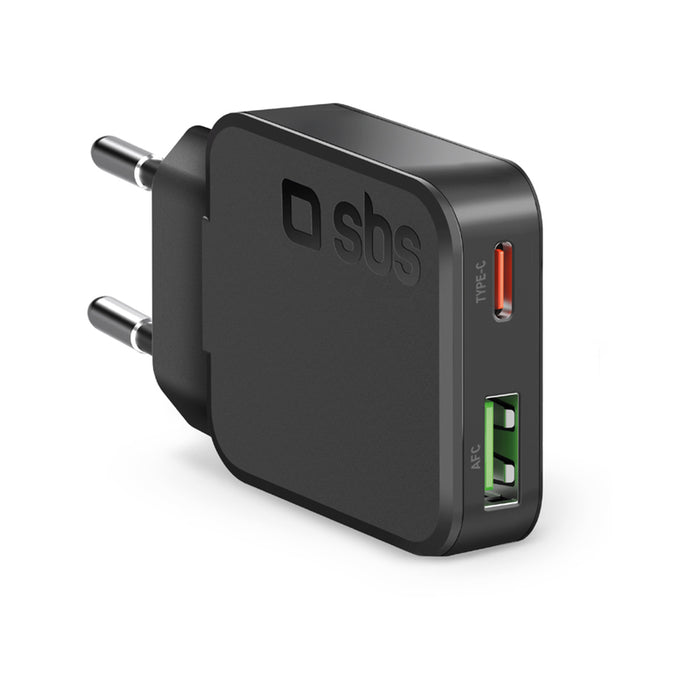 ЗАРЯДНО 220V SBS 30W PD USB-C+A 21188