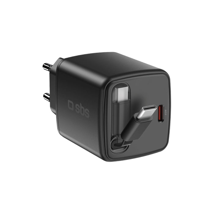ЗАРЯДНО 220V SBS 65W PD USB-C ROLL 21164
