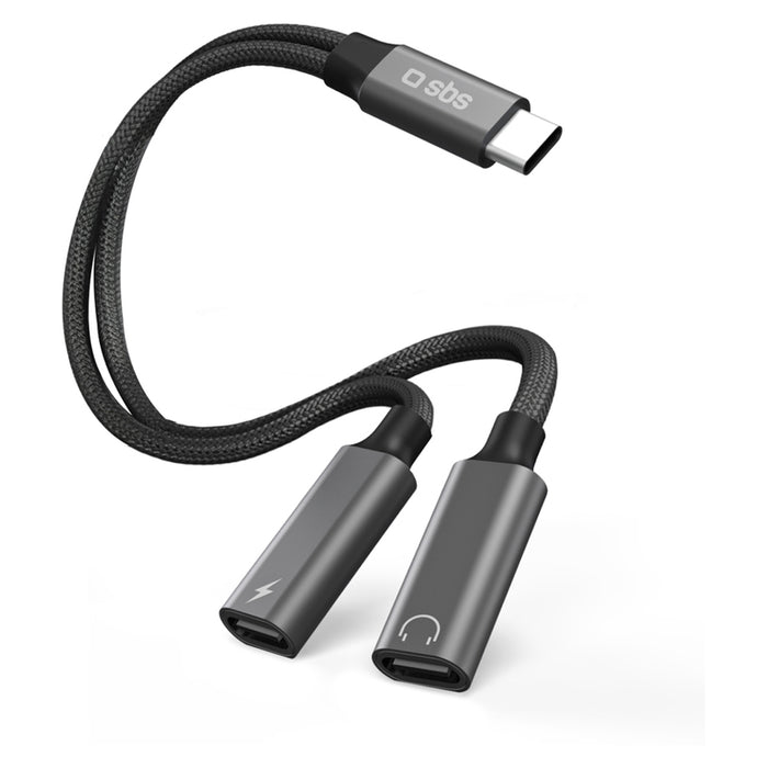 КАБЕЛ SBS Audio & Charge 2x USB-C 25254