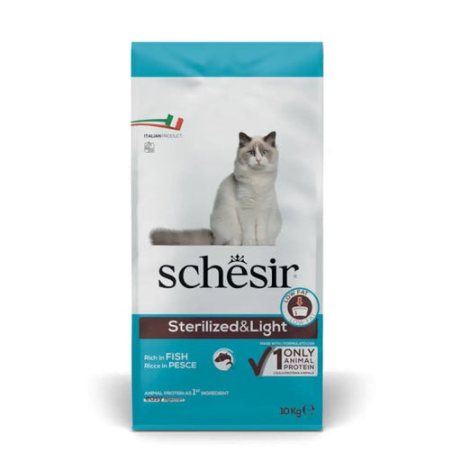 SCHESIR Adult Sterilised & Light Rich in fish - суха храна
