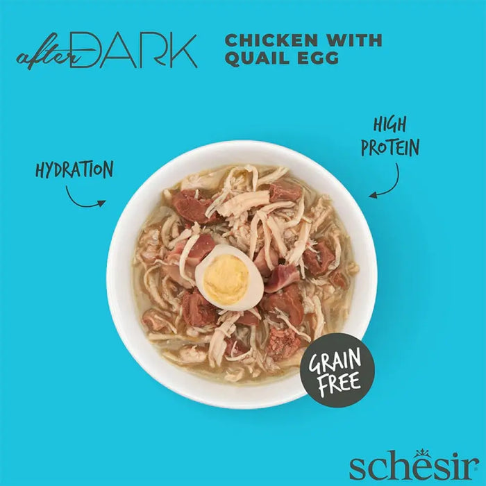 SCHESIR After Dark Пилешко филе с пъдпъдъчи яйце в бульон