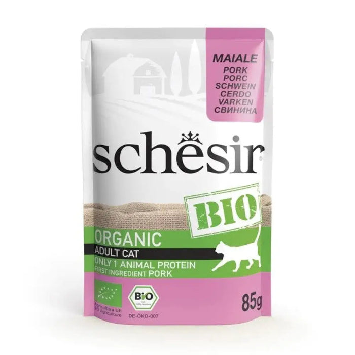SCHESIR Bio Pork - мокра храна за котки - 85гр