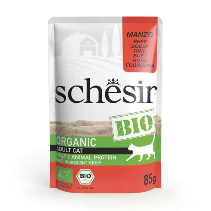 SCHESIR Bio Телешко в пастет - мокра храна за котки - 85гр