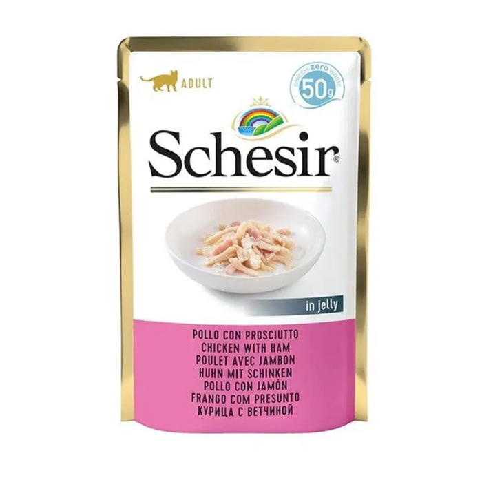 SCHESIR в желе Пиле с шунка - мокра котешка храна - 50гр