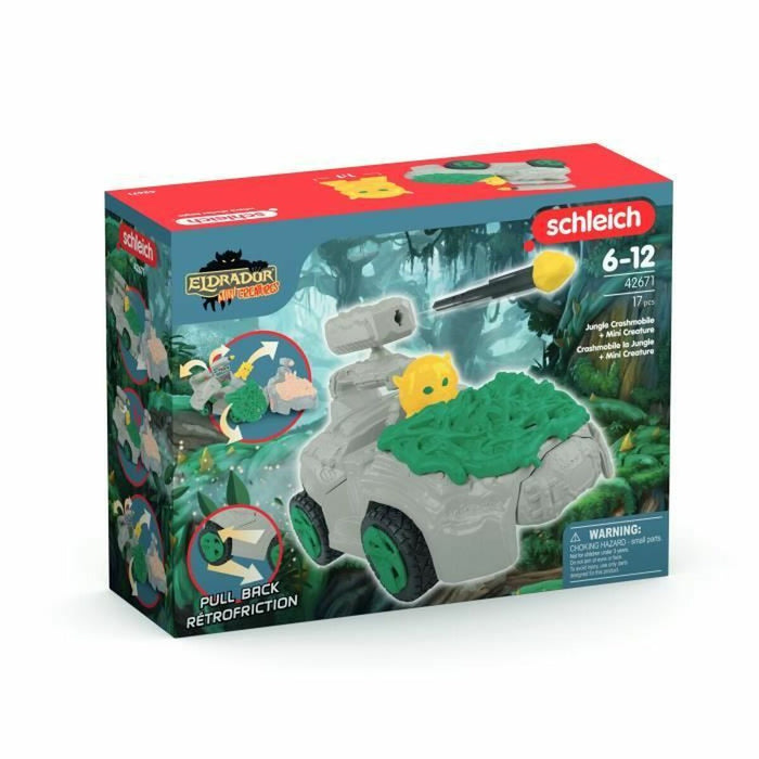 Playset Schleich Jungle Crashmobile with Mini Creature 17 Части