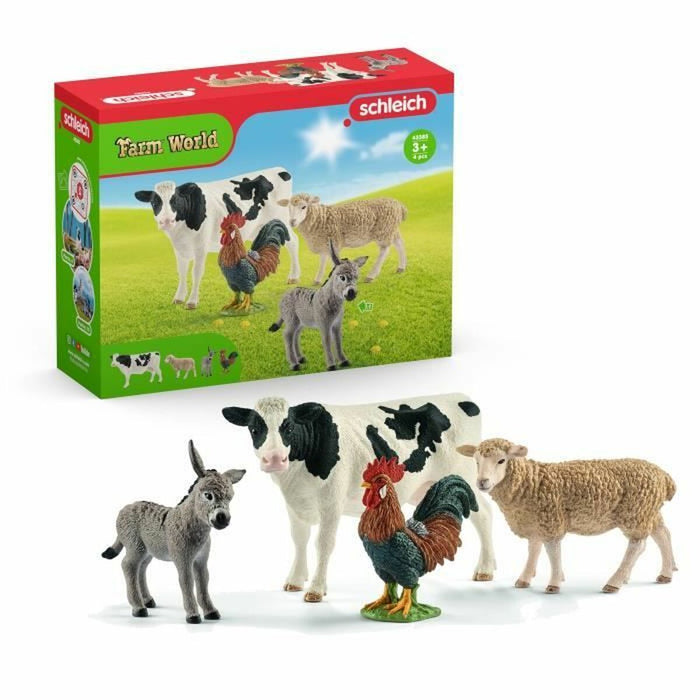 Комплект Животни от Фермата Schleich 42385 Farm World PVC Пластмаса