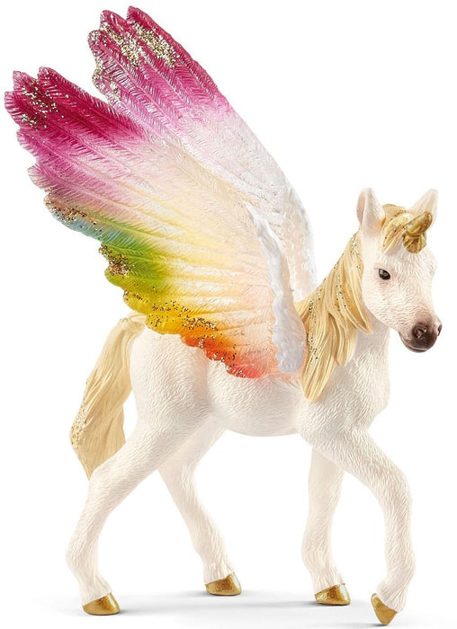 Фигурка Schleich Bayala - Крилат еднорог на дъгата, конче