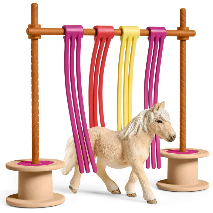 Комплект Schleich Farm World Horses - Пони със завеса