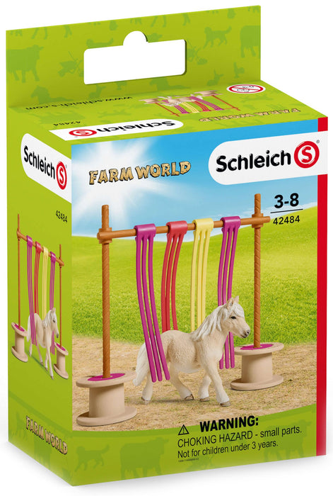 Комплект Schleich Farm World Horses - Пони със завеса