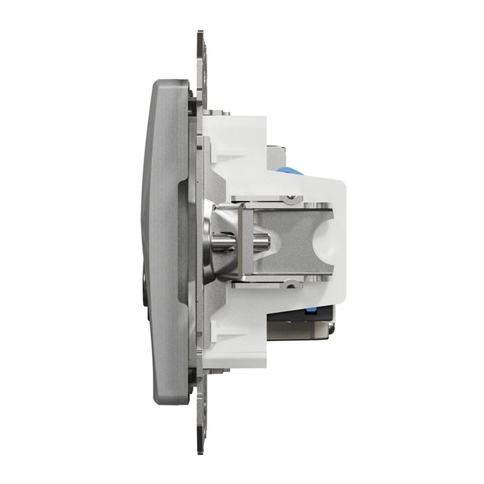 РОЗЕТКА TV+RJ45 CAT.6 UTP АЛУМИНИЙ SEDNA