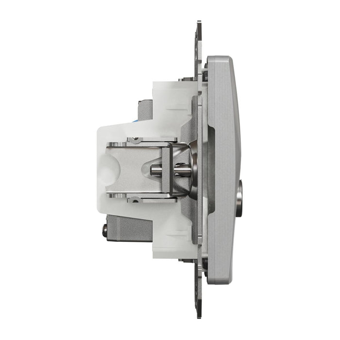 РОЗЕТКА TV+RJ45 CAT.6 UTP АЛУМИНИЙ SEDNA