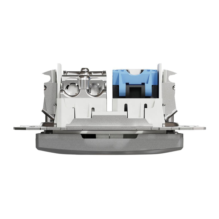 РОЗЕТКА TV+RJ45 CAT.6 UTP АЛУМИНИЙ SEDNA