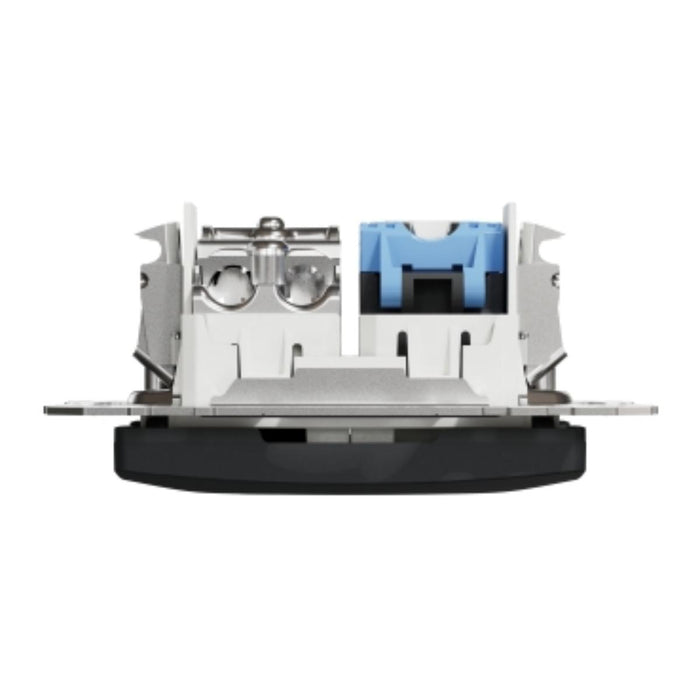 РОЗЕТКА TV+RJ45 CAT.6 UTP АНТРАЦИТ SEDNA