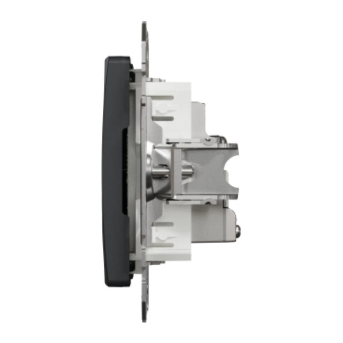 РОЗЕТКА TV+RJ45 CAT.6 UTP АНТРАЦИТ SEDNA