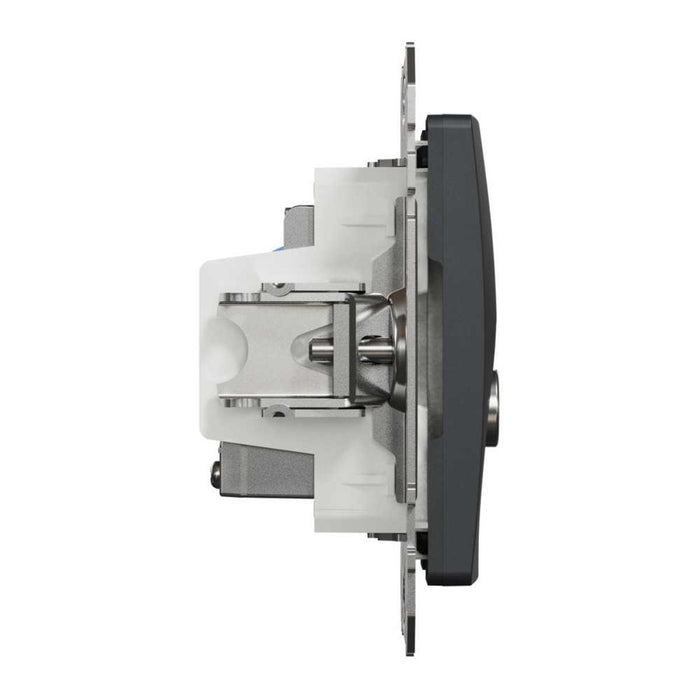 РОЗЕТКА TV+RJ45 CAT.6 UTP АНТРАЦИТ SEDNA