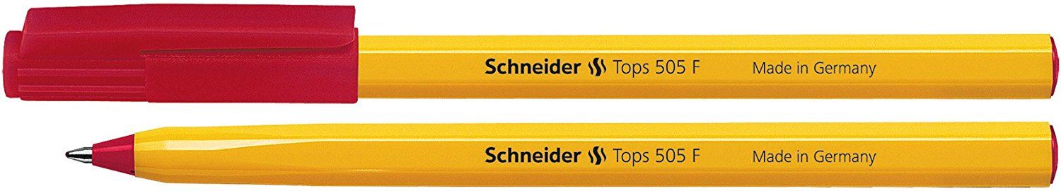 Химикалка Schneider Tops 505 F, червена