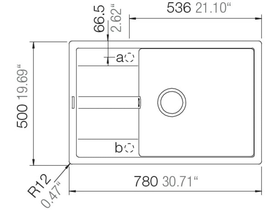 ГРАНИТНА МИВКА SCHOCK RONDA ONYX D100XL