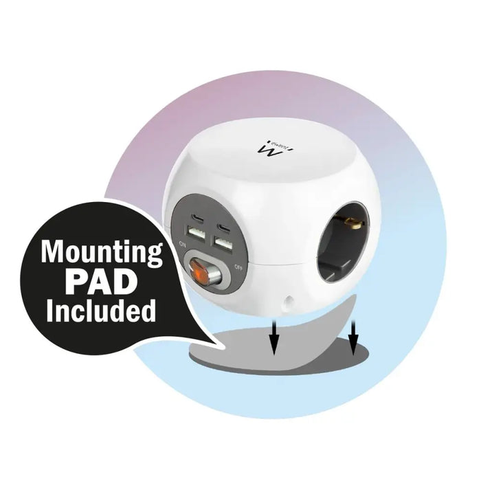 Schuko 3 начина многофункционален адаптер за контакт Ewent