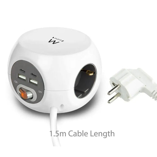 Schuko 3 начина многофункционален адаптер за контакт Ewent