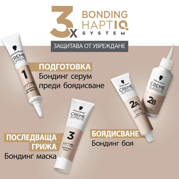 Боя за коса Creme Supreme - Nr. 10-55 Хладно сребърно сиво, 1 бр