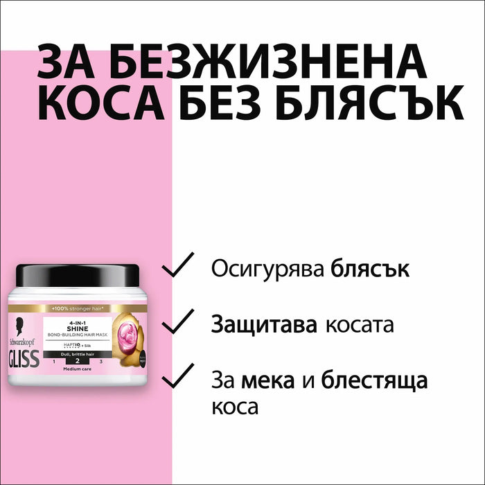 Mаска за коса без блясък Shine 4-in-1, 400 ml