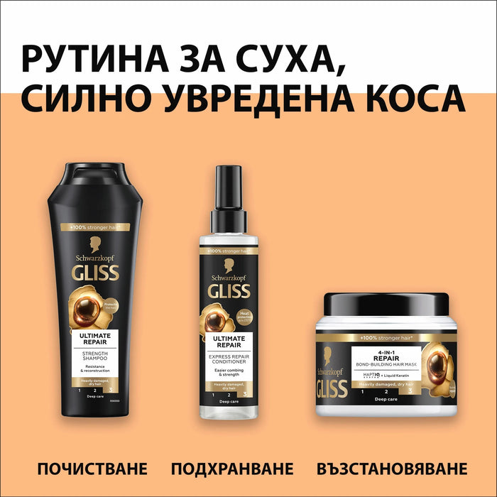 Възстановяваща маска за много изтощена и суха коса Repair 4-in-1, 400 ml
