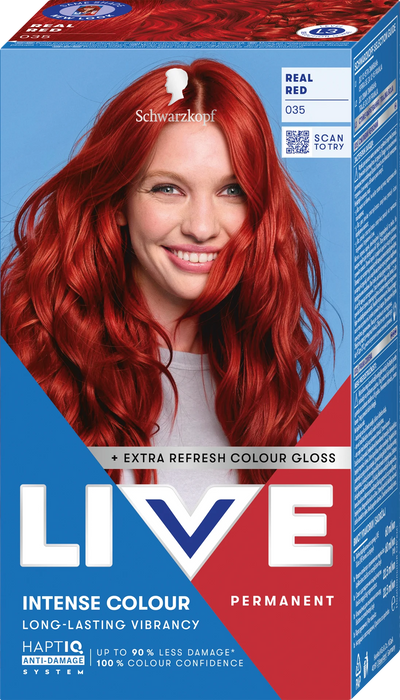 Боя за коса Intense Color, Nr. 035 Real Red, 1 бр
