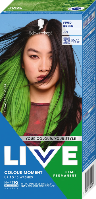 Крем боя за коса Ultra Brights - Nr. 024 Ярко зелено, 1 бр