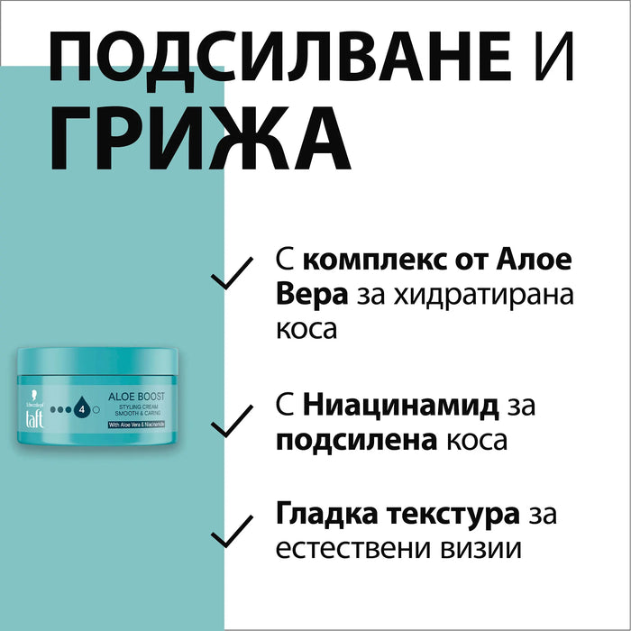 Стилизиращ крем за коса Aloe Boost, 100 ml