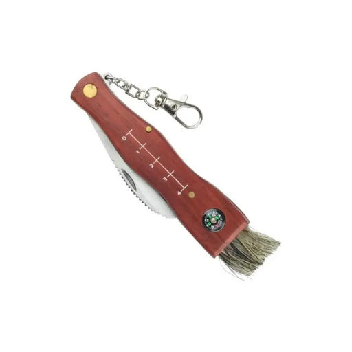 SCK Mushrooms CC-GC105 Нож за гъбарник с компас Кафяв