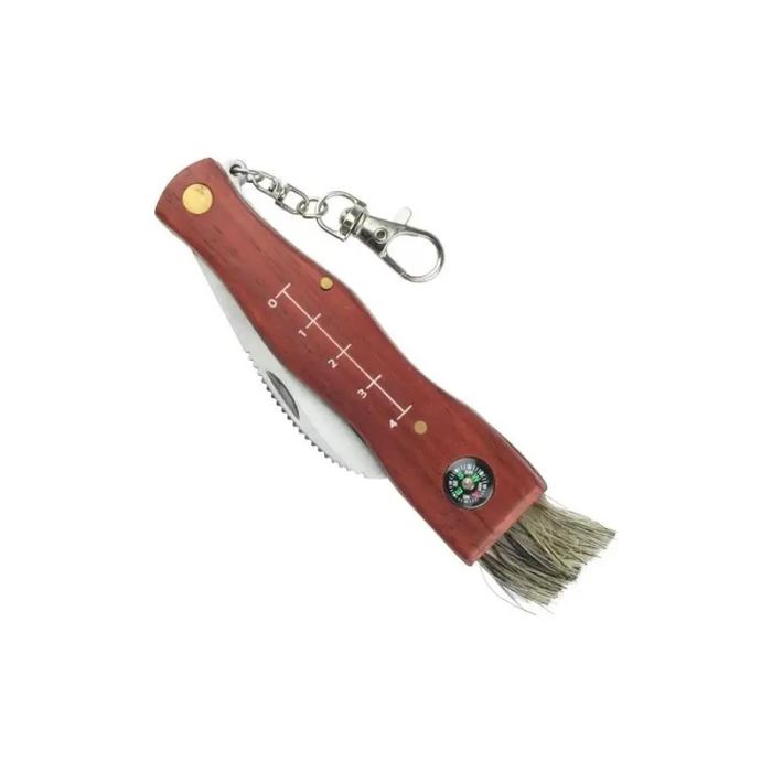 SCK Mushrooms CC-GC105 Нож за гъбарник с компас Кафяв