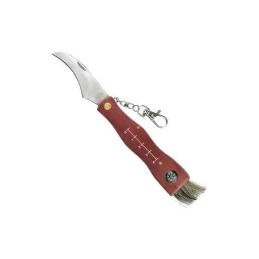 SCK Mushrooms CC-GC105 Нож за гъбарник с компас Кафяв