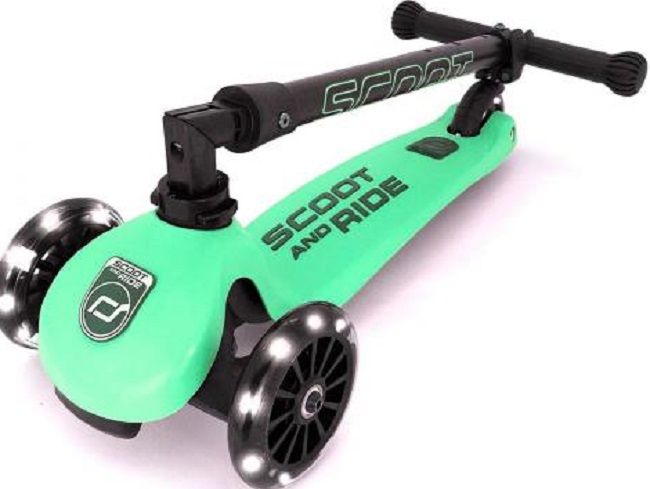 Тротинетка Scoot&Ride - Kick3 LED, kiwi