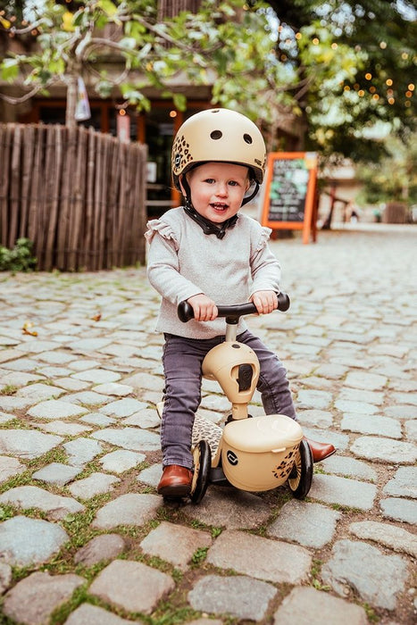 Детска тротинетка и колело за баланс 2 в 1 Scoot & Ride - HighwayKick 1 Lifestyle, бежова